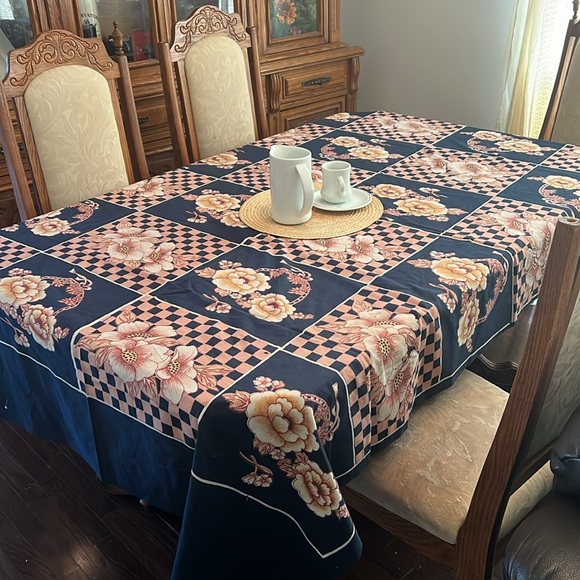 Vintage Boho Floral Cotton Dining Table Cover - Picture 7 of 13